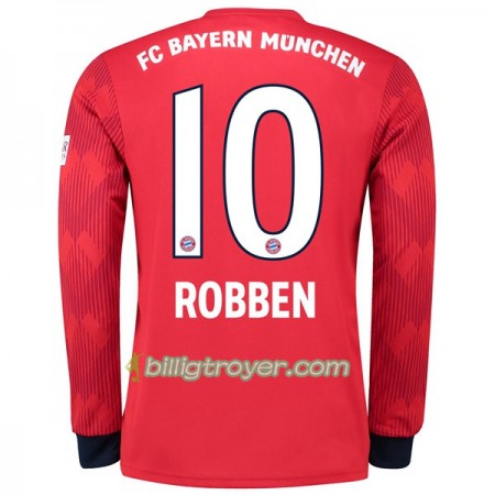 Billige Fotballdrakter FC Bayern München Robben 10 Hjemmedraktsett 2018/19 Langermet